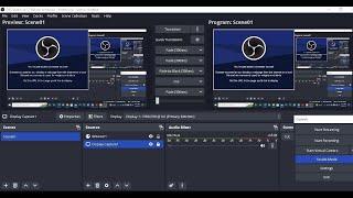 How to remove double screen in OBS studio.