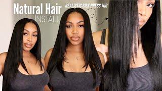 BEST V- PART WIG FOR NATURAL & RELAXED HAIR| Kinky Straight Beginner Friendly Install ft. UNICE HAIR