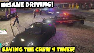 AnthonyZ SHOWS INSANE DRIVING & SAVES HIS CREW 3 TIMES! | GTA NoPixel 4.0