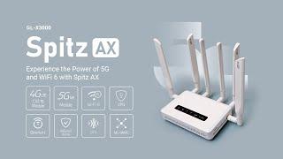 GL-X3000 Spitz AX | Wi-Fi 6 Dual SIM Router with 5G NR Connectivity