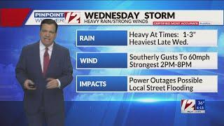 WPRI 12 Weather Now 12/10/24  Rain/Wind Storm Wednesday