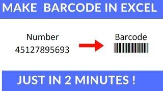 Make Barcode in Excel