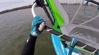 Hall Lake Fairmont Mn 8.5 Ezzy Cheetah Rocket 145 SXS Windsurfing.