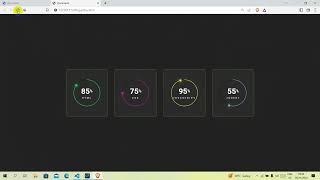 Test / Animated Circular Progress Bar By using HTML CSS only