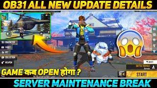 FREE FIRE OB31 UPDATE FULL DETAILS | FREE FIRE NEW UPDATE | 1 DECEMBER NEW UPDATE | OB31 UPDATE FF