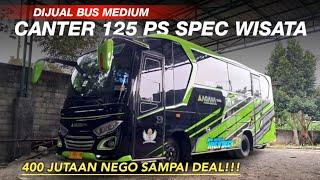 DIJUAL MURAH‼️ BUS MEDIUM CANTER 125 PS | SPEC WISATA SIAP KERJA (HARGA NEGO)