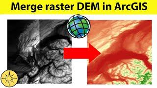 Merge raster DEM in ArcGIS