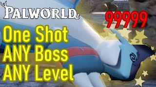 One shot ANY Palworld boss at LEVEL 2, best boss glitch / boss cheese / Palworld glitch / exploit