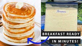 How to Freeze Pancake Batter & Thaw it for Later | Sunday Morning Pancakes with MOMables