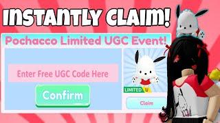 Insant Claim Codes Pochacco Hat Limited UGC | Roblox My Hello Kitty Cafe FREE 2024 | Riivv3r