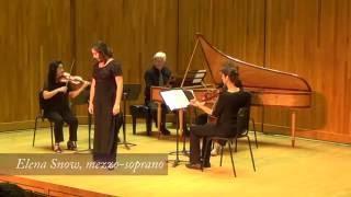 Elena Snow, mezzo-soprano singing from Agrippina in the Handel Aria Competition 2016