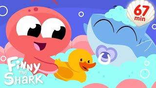 The Baby In The Bath + More Routines Songs! | Finny The Shark