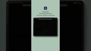 How to install Apple Shortcut for digital planner with Apple Calendar Google Calendar links on iPad