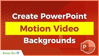 Creating a Motion Video Background in PowerPoint 2021/365