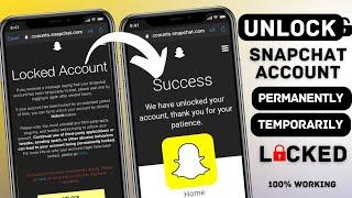 How to Unlock Snapchat Account When Permanently Locked | Unlock Temporarily locked snapchat account