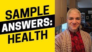 IELTS Speaking Part 3: Sample Answers about Health