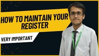 How to maintain your register | IMPORTANT for Law Students and Lawyers