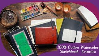 Favorite 100% cotton Sketchbooks 2024 flip through, affordable favorites