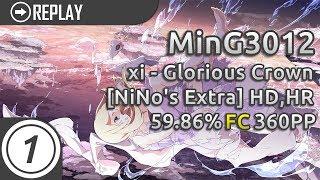 MinG3012 | xi - Glorious Crown [NiNo's Extra] +HD,HR FC 59.86% 360pp