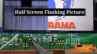 PANORAMA LED TV Half Screen Flashing Picture/ LED TV Half Screen Vertical Line