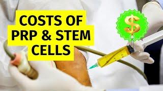 Treatment Cost of PRP Injection & Stem Cell Therapy