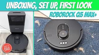 Roborock Q5 Max+ Robot Vacuum Cleaner How To Setup & UNBOXING How to Map Your House in Settings