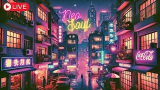  Live Neo Soul Lofi Vibes: Chill in the City | 24/7 Relax, Study, & Unwind 