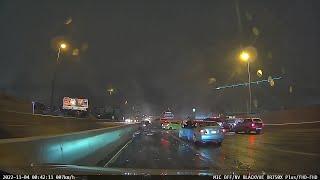 Dash camera video shows 100-car pileup in Denver