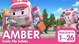 [Daily life Safety with AMBER] Full Episodes│1~26 Episodes│2 Hour│Robocar POLI TV