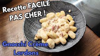 Recette des gnocchi à la crème et lardons Idées Repas Facile et Pas Cher !