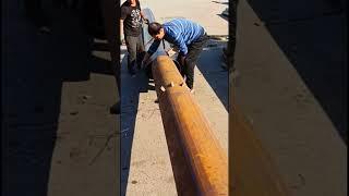 The process of insulating a pipe