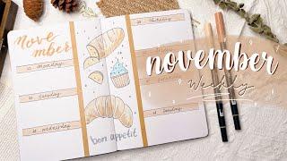 PLAN WITH ME | Bullet Journal Weekly Spreads Setup | November 2021