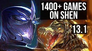 SHEN vs RENEKTON (TOP) | 6/1/12, 1400+ games, 900K mastery, Dominating | KR Grandmaster | 13.1