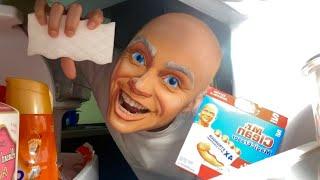 1 Minute ASMR~ POV you’re Mr. Clean’s fridge (magic eraser tingles) 🫧