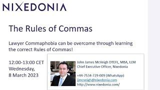 The Rules of Commas