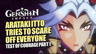 Akitsu Kimodameshi Part 1 Full Story | Test Of Courage Begins With Dango Milk Game | Genshin Impact