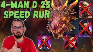  90 Seconds Dragon 25 Team 100% Consistent F2P Friendly | RAID SHADOW LEGENDS