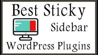 how to create a sticky sidebar | sticky sidebar plugin for wordpress