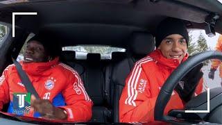 WATCH: The CRAZYNESS as Alphonso Davies & Jamal Musiala DRIFTING in the ice with an Audi