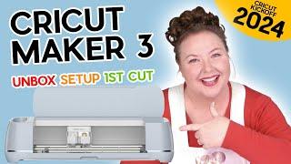 Cricut Maker 3 for Beginners: Unbox, Setup, & First Cut! (CRICUT KICKOFF Day #1)