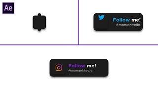 Social Media Lower Third - After Effects Tutorial