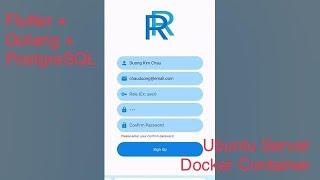 Flutter + Golang + PostgreSQL | Ubuntu Server and Docker Container