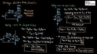 AEC#2 Voltage divider bias using BJT || EC Academy