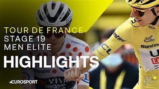 CRUNCH TIME IN THE ALPS  | Tour de France Stage 19 Race Highlights | Eurosport Cycling