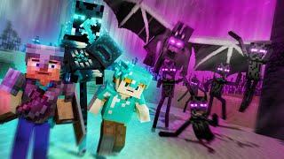Protecting "BABY WARDEN" - Alex and Steve life (Minecraft animation)