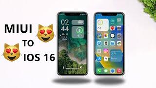 MIUI Convert IOS 16 Without Root | IOS Install In Xiaomi Devices | MIUI 14 IOS Theme