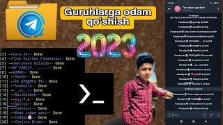 TERMUX Orqali Kanal VA Guruhlarga Odam Qo'shish 2023