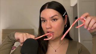 ASMR Candy Cane Mouth Sounds 