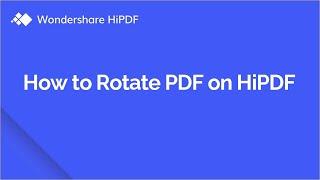 How to Rotate PDF for Free Online | HiPDF