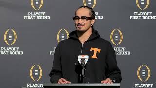 Tennessee QB Nico Iamaleava Talks OSU Defense, In-Season Growth Before College Football Playoffs